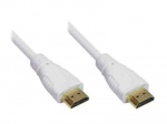 Good Connections Kiire HDMI-kaabel 2m kullast Etherneti pistikuga valge