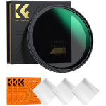 K AND amp;F Concept K AND amp;F 105MM Nano-X Variable/Fader ND Filter, ND2~ND32, W/O Black Cross with 3pcs cleaning cloths