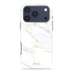 Mio Valge Marmor Magsafe hilduv iPhone'i 17 Pro Max jaoks