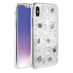 uniq etui Lumence Clear iPhone Xs Max srebrny/Perivvinkle hbedane