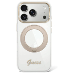 GUESS Etui IML Ring Stand 360 Script Metal Logo MagSafe iPhone 18 Pro Max / 17 Pro Maxi jaoks lbipaevas
