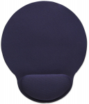Manhattan Wrist Gel Support Pad And Mouse Mat, Blue, 241 x 203 x