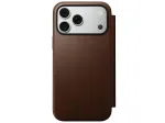 NOMAD nahkkarbi IPHONE 18 Pro Max/17 Pro Max jaoks, MagSafe-compatible (Modern Leather Folio ECCO Leather) pruun