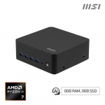 MSI Cubi Z AI 8M AMD Ryzen 7 8845HS alusplaat, NUC, USFF, mini arvuti, HTPC (ilma RAM-i, ilma salvestusruumita, ilma OS-ita), AMD Radeon graafika/DDR5/Dual ThunderBolt 4/Dual HDMI/Dual LAN/WiFi 6E/BT 5.3/VESA