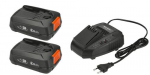 GARDENA P4A 2 x PBA 18V/45 + AL 1830 CV aku- ja laadijakomplekt