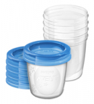AVENT breast milk/food storage containers with lids 180 ml (5pcs) SCF619/05