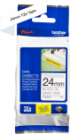 BROTHER TZeS251 24 mm, must tekst valgel taustal, 8 m (TZeS251)