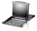 Aten 8 Port 19"" LCD KVMP Switch, USB port Integrated