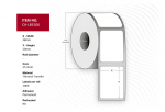 Capture Label 38 x 20 mm, Core 25,4 mm. Transparent PP/PE.