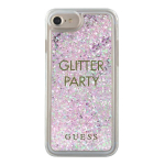 GUESS GUHCP7GLUQPU iPhone 6/7/8 /SE 2020 / SE 2022 lillakas/lillakas kva mbris Liquid Glitter Party