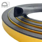 Sanok Tienduskummer D-profiil 21x15mm must (1x50m) m