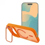 Case for iPhone 17 Pro / 18 Pro Forcell F-Protect Smoke Hybrid Premium compatible with MagSafe orange