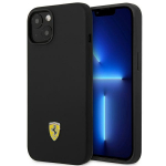 FERRARI FEHCP14MSIBBK iPhone 14 Plus / 15 Plus 6,7" tarny/must hardcase Silikoonist metallist logo