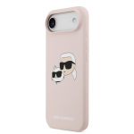 Karl Lagerfeld Vedelikust silikoonist kahekordsete peadega MagSafe mbris Apple iPhone'i 17 Air'ile