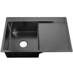 AB Kitchen sink NT 780x510x200mm left surface black
