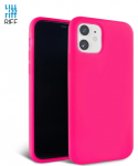 Riff Slim AND amp; Soft Silikoonist Pehme Tagakaas Apple iPhone'i 12 Mini jaoks, Tume Roosakas