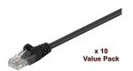 MicroConnect U/UTP CAT5e 7M Black 10 Pack 1 pcs. = 10 pcs. in one bag