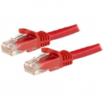 StarTech.com 5m CAT6 Ethernet kabel - Punane CAT 6 Gigabaid Ethernet juht - 650MHz 100W PoE RJ45 UTP vrgu/patch kord Snagless w/Strain Relief Fluke Testitud/Wiring on UL sertifitseeritud/TIA