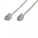 MicroConnect Modular Straight RJ12 6C6P 10m White