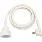 Brennenstuhl Verlngerungskabel, 1x Winkel-Flachstecker (wei, 2 Meter)