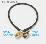 Finnsat adapterkaabel SMA emane - TS9 (STK-01)