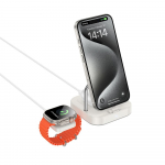 Traadita laadija Hoco 3in1 3A 5W, hildub Apple Watch CQ16A, piimavalgus