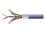 EMOS Kaabel FTP CAT5e 4x2x0.48mm, pooljuhtiv, vask, LSZH isolatsioon Dca lila