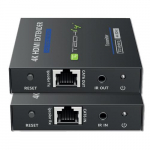 Techly 364187 HDMI laiendaja, 4K 60Hz, Zero Latecy, IR, 70m ulatusega, Cat6/6a/7, po skrtce