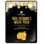 PaxMoly, Real Vitamin C, Brightening AND Anti-Aging, Sheet Mask, Face, Day AND Night, 25 ml