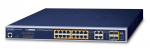 Planet IPv6/IPv4, 16-Port Managed 802.3at POE+ Gigabit Ethernet