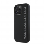 Karl Lagerfeld 3D-kummituslikud sdelevad logo-mbrised iPhone'i 15 Pro Max jaoks / Must