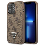 GUESS GUHCP13LP4TPW iPhone 13 Pro / 13 6,1" brzowy/pruun hardcase 4G Triangle Logo Cardslot