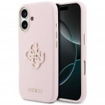 GUESS iPhone'i 17 mbris GUHCP17S5PS4RGGP (PU FW Resin Logo) roosa