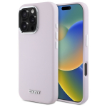 DKNY DKHMP16LSMCHLP iPhone 16 Pro 6.3" rowy/pink hardcase Liquid Silicone Small Metal Logo MagSafe (vedel silikoon)