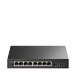 Cudy 8-portiline Gigabit Easy-Managed lliti 2 x SFP-ga, GS108ES2 1.0 L2 Gigabit Ethernet (10/100/1000) Must