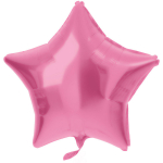 Folat Foil Balloon AND quot;Star AND quot; 48cm Matte Pink Metallic