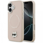 Karl Lagerfeld Etui Choupette Pin MagSafe iPhone'i 17. jaoks roosa