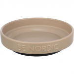 Kauss loomadele, keraamiline : Trixie BE NORDIC kauss, lame, keraamiline|kummirngas, 0,3 l| 16 cm, taupee