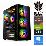 INTOP Ryzen 7 5700X 16GB 1TB SSD M.2 NVME RX580 8GB WIN11