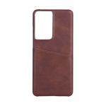ONSALA Mobile Cover Brown with Cardpocket Samsung S21 Ultra /S30 Ultra 5G