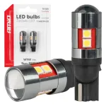 Amio LED-lambid CANBUS T10 W5W 9 SMD 3030 Valge 12V 24V 36V 48V -04244