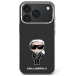 Karl Lagerfeld Etui IML Ikonik Sketch Print MagSafe do iPhone 18 Pro Max / 17 Pro Max czarny
