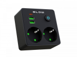 BLOW Power strip R-20 PRx2 2xUSB-A USB-C black