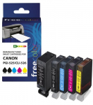 Freecolor K10269F7 tindikassett 5 tk Must, Tsaan, Magenta, Kollane