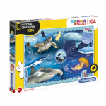 Clementoni National Geographic Kids, Ookeaniuurija, Puzzle, hissooline, 6+ aastat, 104