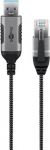 Goobay 74397 USB 3.0 A-tpi RJ45 kabel, must ja hbevrv