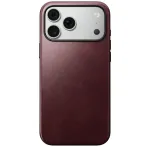 NOMAD nahkkarbi IPHONE 18 Pro Max/17 Pro Max jaoks, hilduv MagSafe'iga (Modern Leather Case Horween nahk) burgund