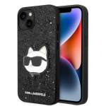 Karl Lagerfeld KLHCP14MG2CPK iPhone 14 Plus / 15 Plus 6,7" tarny/must hardcase Glitter Choupette Patch