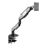 Diablo Chairs 49" Diablo LED RGB X-Arm monitorihoidik, hall-must