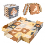 RoGer Children's Soft Carpet Puzzle with Dinosaurs 36 pcs. 143x143cm